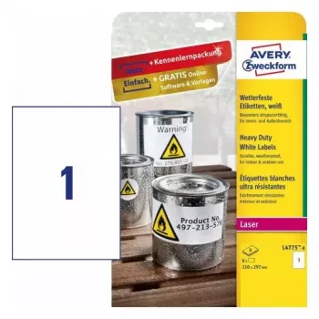 Αυτοκόλλητη ετικέτα εκτυπωτή Avery L4775-8