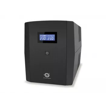 Conceptronic ZEUS 2200VA 1320W UPS, IEC + Πρίζα Schuko, Line-Interactive, 2,2 kVA, 1320 W, 220 V, 240 V, 220 V