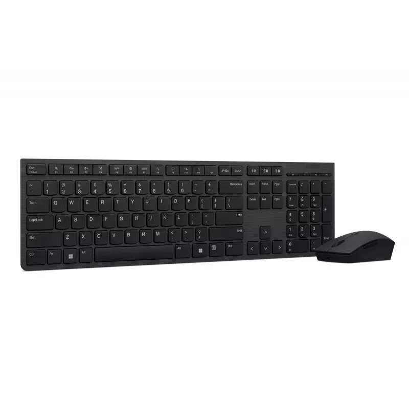 Lenovo 4X31K03931 πληκτρολόγιο ποντίκι περιλαμβάνεται RF Wireless + Bluetooth US Αγγλικά μαύρο