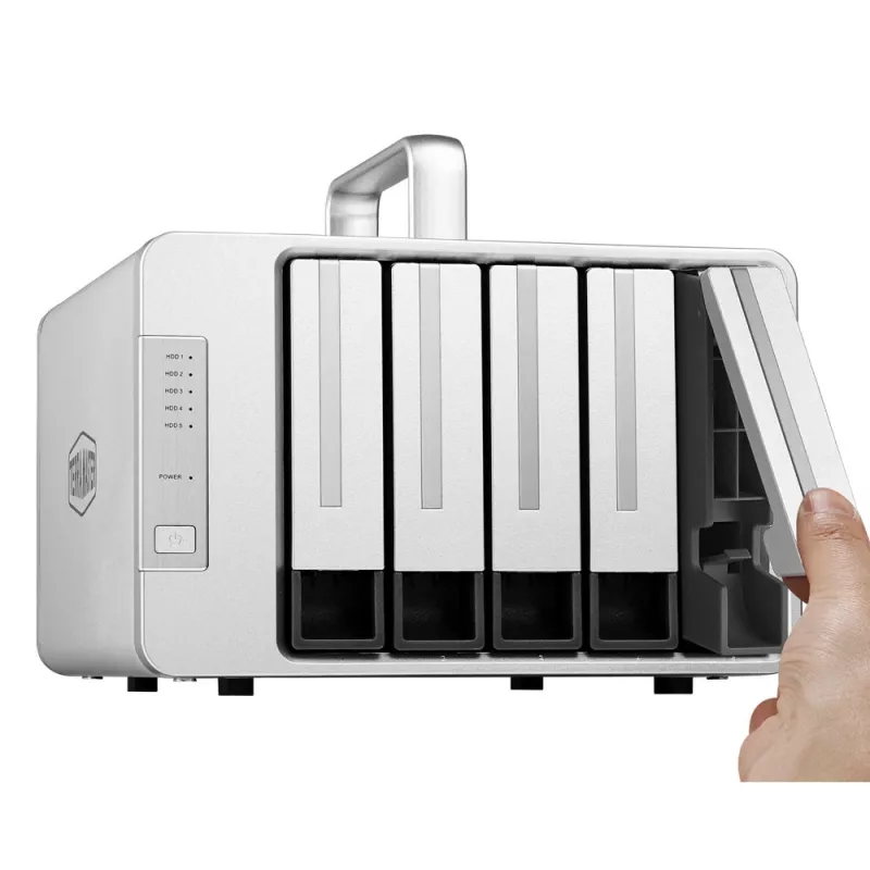 TerraMaster D5 Thunderbolt 3 Συστοιχία σκληρών δίσκων 0 TB Desktop Γκρι