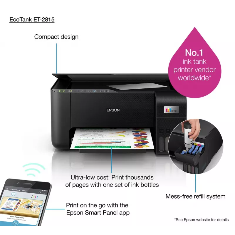 Πολυλειτουργικός εκτυπωτής Epson EcoTank ET-2815 Inkjet Έγχρωμη εκτύπωση