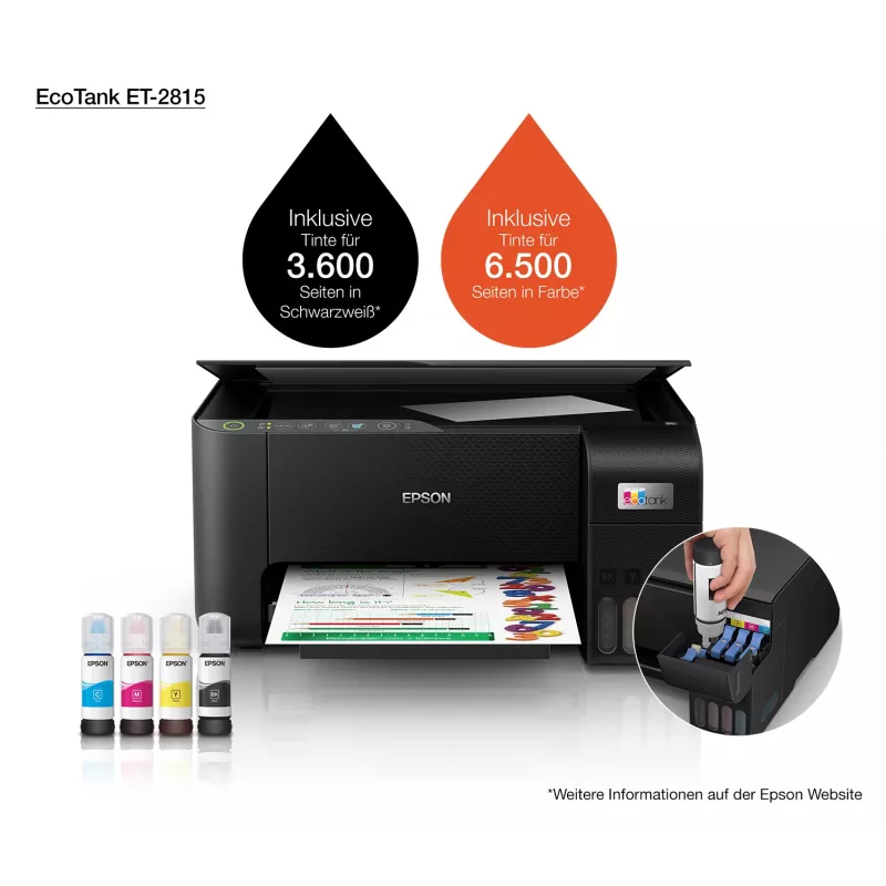 Πολυλειτουργικός εκτυπωτής Epson EcoTank ET-2815 Inkjet Έγχρωμη εκτύπωση