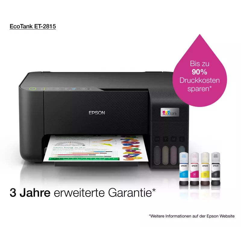 Πολυλειτουργικός εκτυπωτής Epson EcoTank ET-2815 Inkjet Έγχρωμη εκτύπωση