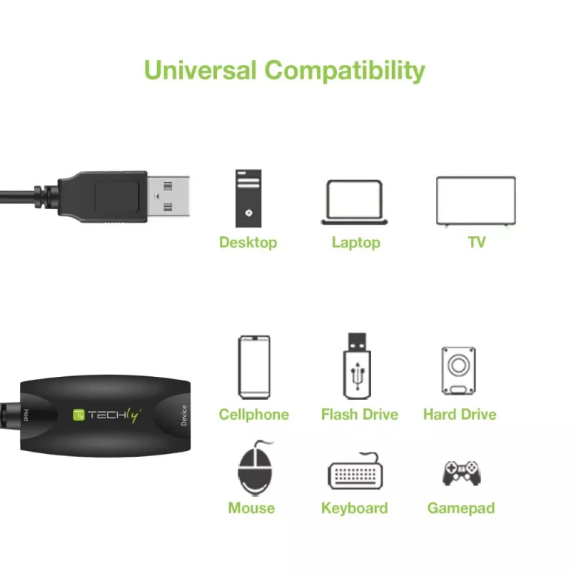 Techly SuperSpeed USB3.0 Ενεργό καλώδιο επέκτασης 5m Μαύρο ICUR3050