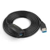 Techly SuperSpeed USB3.0 Ενεργό καλώδιο επέκτασης 5m Μαύρο ICUR3050
