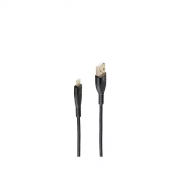 Καλώδιο Lightning 1m ShiverPeaks BS20-73025 Μαύρο