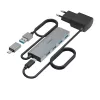 Hama 00200138 Hub διασύνδεσης USB 3.2 Gen 1 (3.1 Gen 1) Type-A + Type-C 5000 Mbit/s Ανθρακί, Γκρι