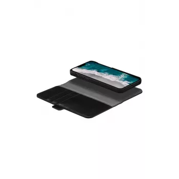 Θήκη τηλεφώνου Folio dbramante1928 Stockholm για iPhone 14 Plus (6,7 ίντσες, μαύρο) με 3 θήκες καρτών