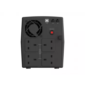 Conceptronic ZEUS04G 2200VA 1320W UPS, Πρίζα UK x 4, HID USB, RJ45 Είσοδος/Έξοδος, AVR