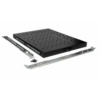 Equip Συρόμενο ράφι 19', 1U, 800MM, Μαύρο