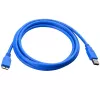 Techly USB 3.0 Superspeed Καλώδιο A / Micro B 2m Μπλε ICOC MUSB3-A-020