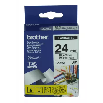 Ταινία ετικετών Brother TZ-251 Μαύρο 8 m 2,4 cm