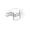 Techly ICA-PLB 344LTY Βάση τοίχου TV 177,8 cm (70 ίντσες) μαύρο