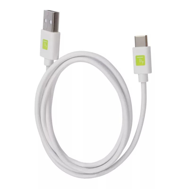 Techly ICOC MUSB20-CMAM10TW Καλώδιο USB USB 2.0 1 m USB A USB C λευκό