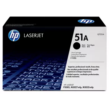 HP 51A μαύρο γνήσιο τόνερ LaserJet, 6500 σελίδες, μαύρο, 1 τεμ.