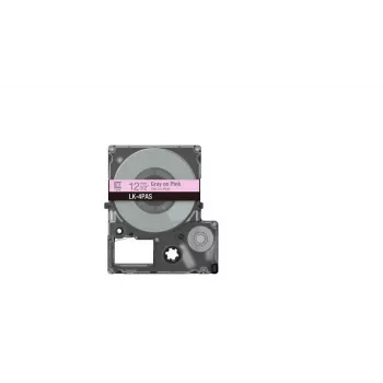 Μελανοταινία ετικέτας Epson LK-4PAS Γκρι Ροζ Θερμομεταφοράς 1,2 cm