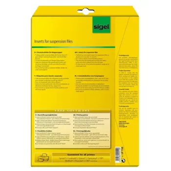 Μη κολλητικές ετικέτες Sigel LP720 156 τεμ. Λευκό Ορθογώνιο