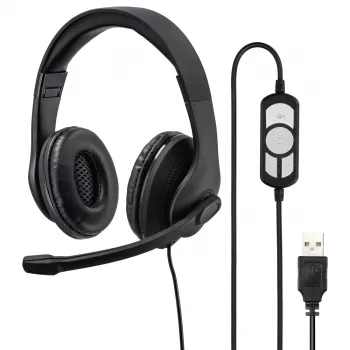 Hama HS-USB300 Headset Ενσύρματο Head-Band Gaming USB Type-A μαύρο