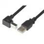 Techly Καλώδιο USB 2.0 A αρσενικό / B αρσενικό γωνιακό 3m ICOC U-AB-30-ANG
