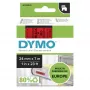 DYMO Authentic D1 ετικέτες | 24 mm x 7 m ρολό | μαύρη εκτύπωση σε κόκκινο | αυτοκόλλητες ετικέτες για εκτυπωτές ετικετών LabelManager