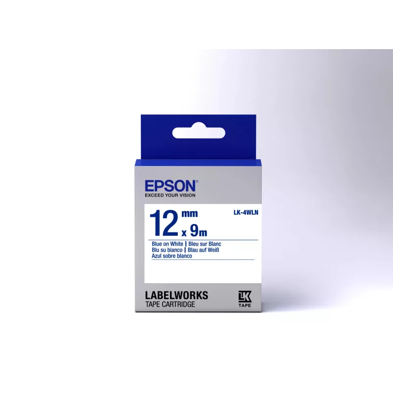 Epson Κασέτα ετικέτας Standard LK-4WLN Μπλε/Λευκό 12mm (9m)