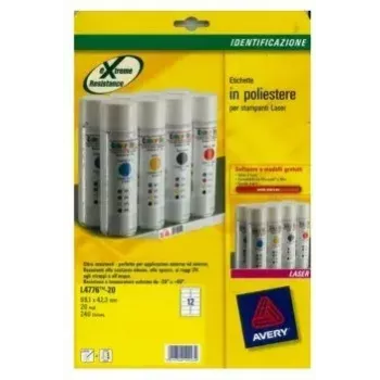Ετικέτα εκτυπωτή Avery L4776-20 Λευκή