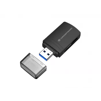 Conceptronic BIAN06B αναγνώστης καρτών SD TF/MicroSD 4.0, UHS-II, USB 3.0, 5 Gbit/s