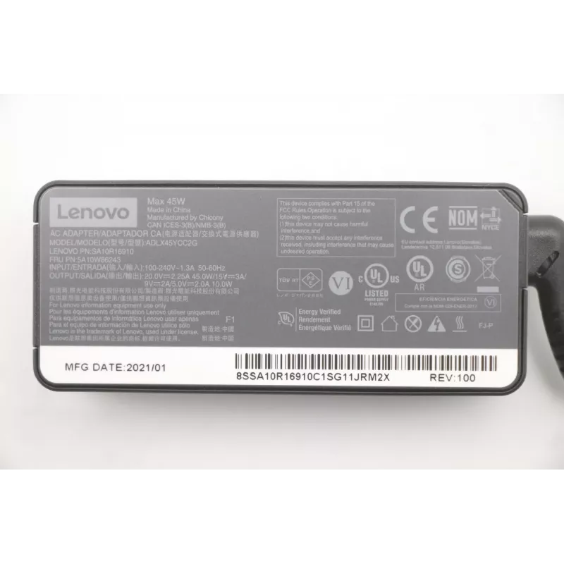 Lenovo 5A10W86243 τροφοδοτικό εσωτερικού χώρου 45 W μαύρο