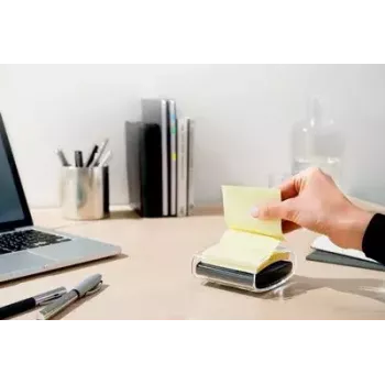 3M Post-it PRO-B1Y Διανομέας Z-Notes με 1 μπλοκ (90 φύλλα), Μαύρο/Κίτρινο