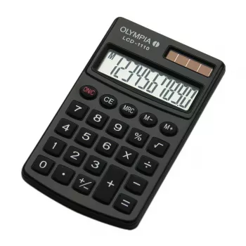 Βασική αριθμομηχανή Olympia LCD 1110 Pocket Μαύρο