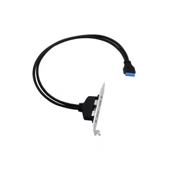 Conceptronic EMRICK11B 19-πολική υποδοχή θηλυκή σε διπλή υποδοχή θηλυκή USB-A προσαρμογέας USB 3.0