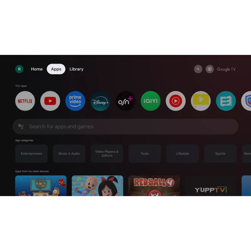 TORNADO 55UA3400X | 55“ τηλεόραση 4K UHD Google TV χωρίς πλαίσιο με HDR10 και HLG
