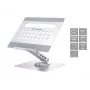 Conceptronic DONN27G, Βάση φορητού υπολογιστή, Ασημί, Αλουμίνιο, 360°, USB 3.2 Gen 1 (3.1 Gen 1) Type-C, 5000 Mbit/s