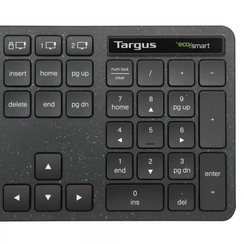 Targus EcoSmart AKB873UK Πληκτρολόγιο Universal RF Wireless + Bluetooth QWERTY UK Αγγλικά Μαύρο