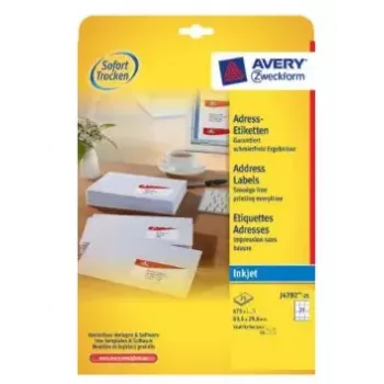 Ετικέτες εκτυπωτή Avery J4792-25 Λευκό