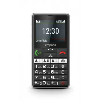 Emporia emporiaPURE-LTE 5.87 cm (2.31 ίντσες) 107 g Μαύρο Τηλέφωνο για ηλικιωμένους
