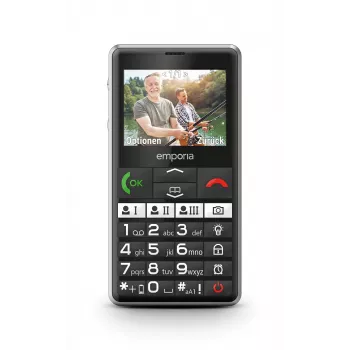 Emporia emporiaPURE-LTE 5.87 cm (2.31 ίντσες) 107 g Μαύρο Τηλέφωνο για ηλικιωμένους