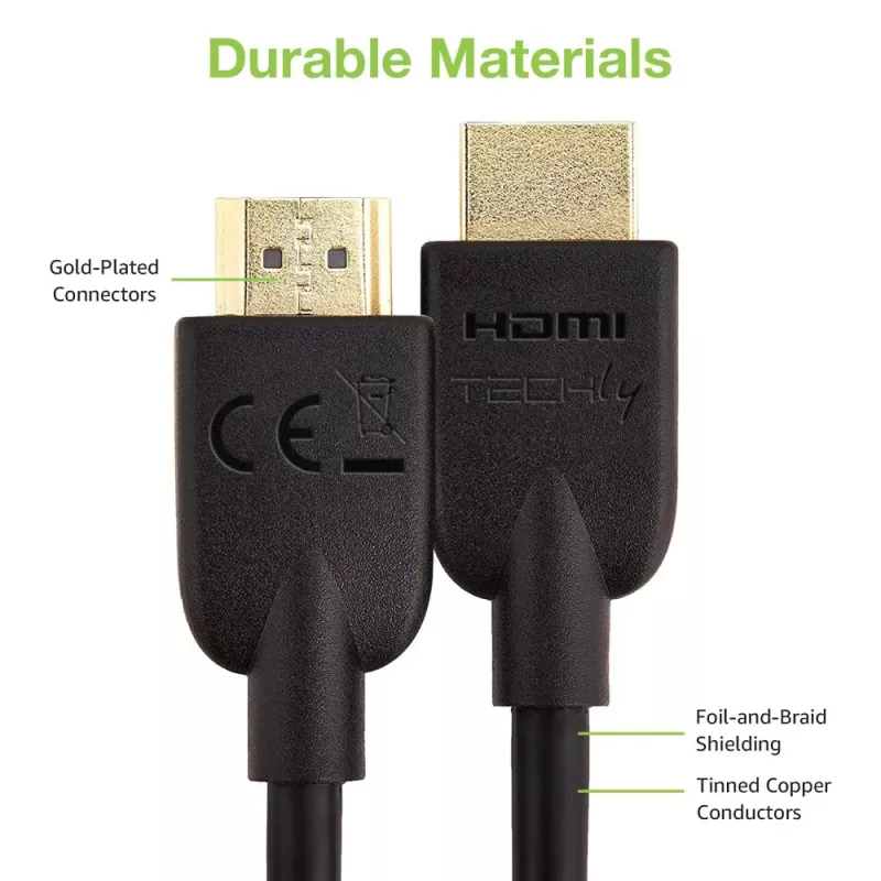 Techly ICOC HDMI2-4-020T καλώδιο HDMI 2 m HDMI Type-A (Standard) μαύρο