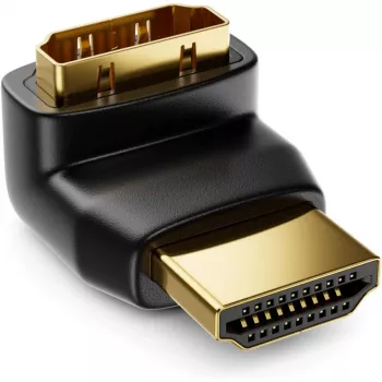 Techly Προσαρμογέας HDMI M / F γωνιακός L IADAP HDMI-L, HDMI, HDMI, Μαύρο