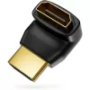 Techly Προσαρμογέας HDMI M / F γωνιακός L IADAP HDMI-L, HDMI, HDMI, Μαύρο