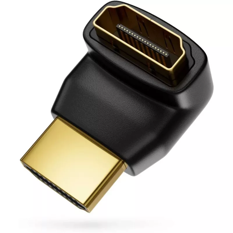 Techly Προσαρμογέας HDMI M / F γωνιακός L IADAP HDMI-L, HDMI, HDMI, Μαύρο
