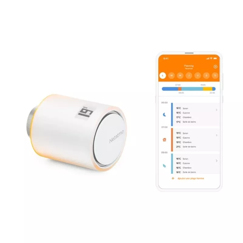 Netatmo NAV-PRO θερμοστατική κεφαλή καλοριφέρ Κατάλληλο για εσωτερικό χώρο