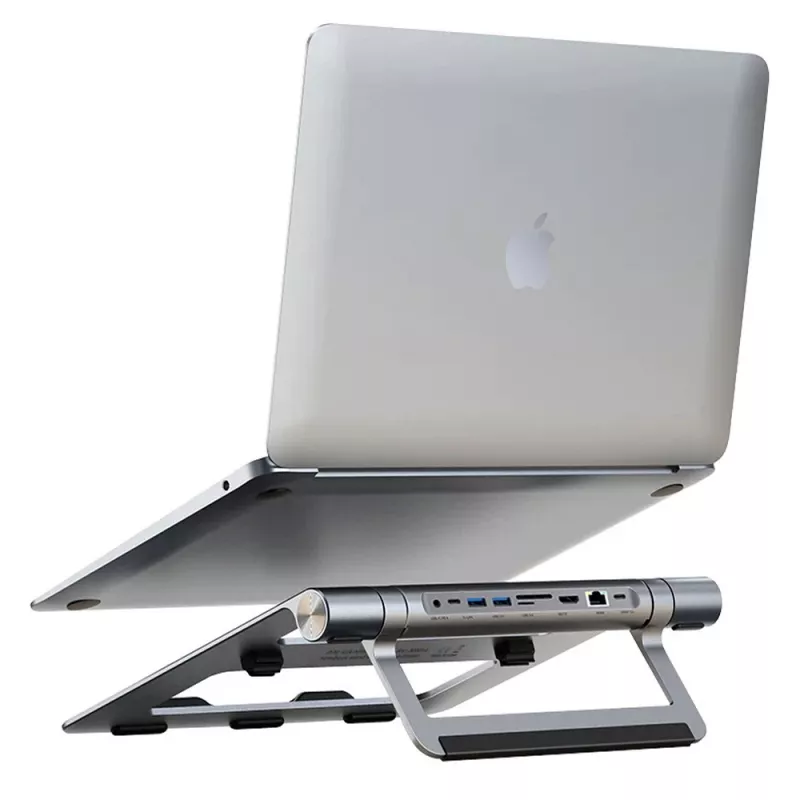 Techly ICA-NTB-DOCK91 Ενσύρματο USB 3.2 Gen 1 (3.1 Gen 1) Type-C ασημί