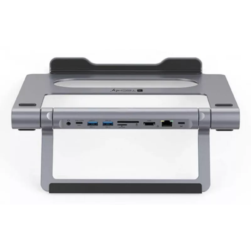 Techly ICA-NTB-DOCK91 Ενσύρματο USB 3.2 Gen 1 (3.1 Gen 1) Type-C ασημί