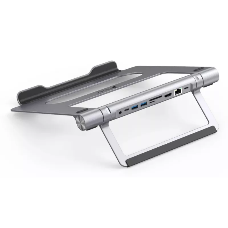 Techly ICA-NTB-DOCK91 Ενσύρματο USB 3.2 Gen 1 (3.1 Gen 1) Type-C ασημί