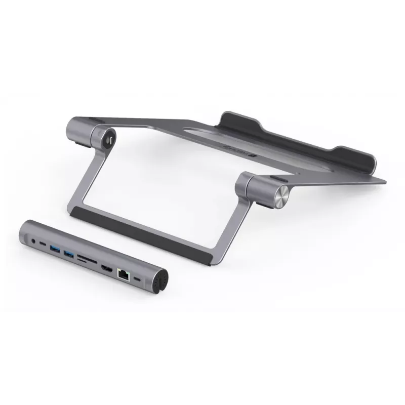 Techly ICA-NTB-DOCK91 Ενσύρματο USB 3.2 Gen 1 (3.1 Gen 1) Type-C ασημί