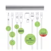 Techly ICA-NTB-DOCK91 Ενσύρματο USB 3.2 Gen 1 (3.1 Gen 1) Type-C ασημί