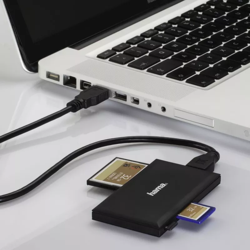 Hama 00181018 αναγνώστης καρτών USB 3.2 Gen 1 (3.1 Gen 1) Type-A μαύρο
