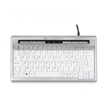 BakkerElkhuizen S-board 840 UK Qwerty, Tenkeyless (80 - 87%), Ενσύρματο, USB, Διακόπτες ψαλιδιού, QWERTY, Ανοιχτό γκρι, Λευκό