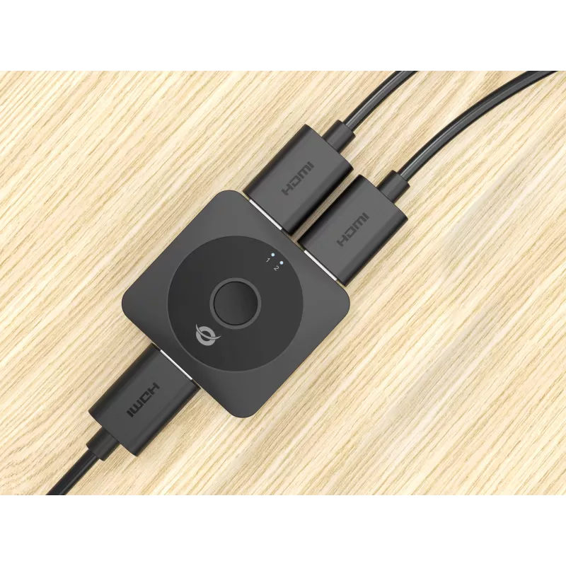 Conceptronic SELENE01B 2-θέσιος αμφίδρομος διακόπτης HDMI 2.0, 4K60Hz